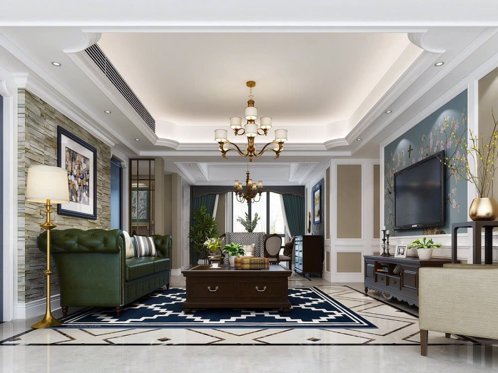 18 American style living room renderings, nice and practical!