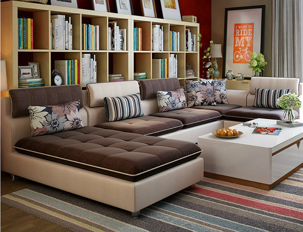 How to decorate the home sofa How to take the sofa and cloth sofa