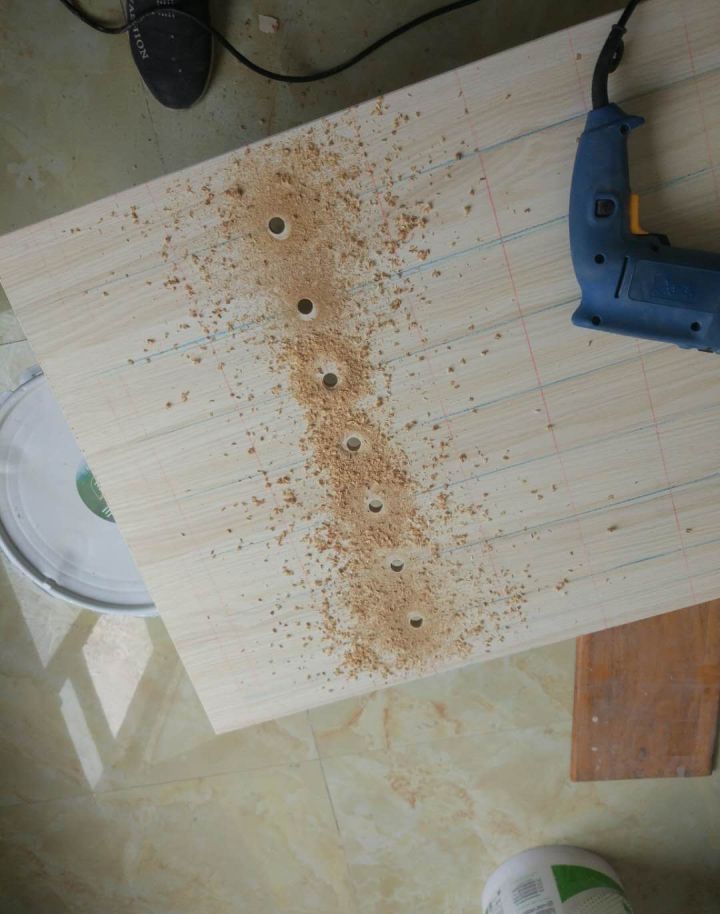 DIY storage hole plate making #wooden