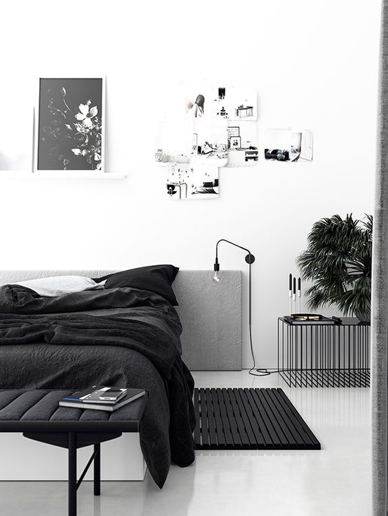 37 The Beauty of Simplicity — Black and White Home Design home design, bedroom with black and white, living