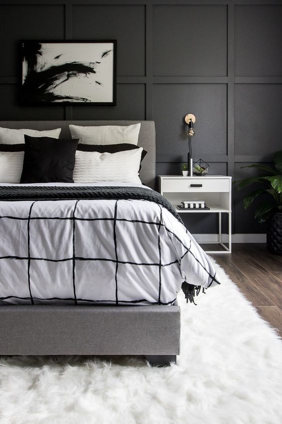 37 The Beauty of Simplicity — Black and White Home Design home design, bedroom with black and white, living